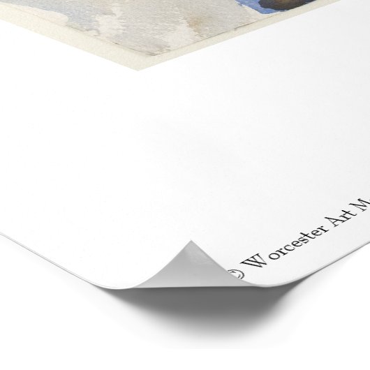 John Singer Sargent Waterverf - Seascape Poster (Hoek)