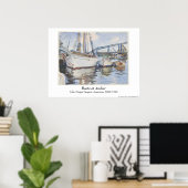 John Singer Sargent Waterverf - Seascape Poster (Thuiskantoor)