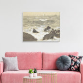 John Singer Sargent - Waves Breaking on Rocks Canvas Afdruk (Insitu (Woonkamer))