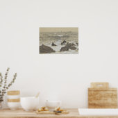 John Singer Sargent - Waves Breaking on Rocks Poster (Keuken)