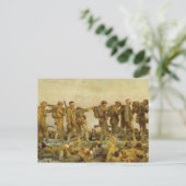 John Singer Sargent Wereldoorlog I Gassed Briefkaart (Staand voorkant)