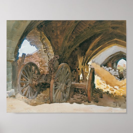 John Singer Sargent - Wheels in Vault Poster (Voorkant)