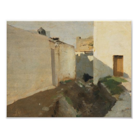 John Singer Sargent - White Walls in Sunlight Foto Afdruk (Voorkant)