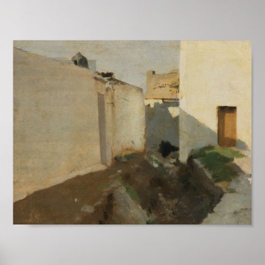 John Singer Sargent - White Walls in Sunlight Poster (Voorkant)
