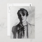 John Singer Sargent: William Butler Yeats Briefkaart (Voorkant / Achterkant)