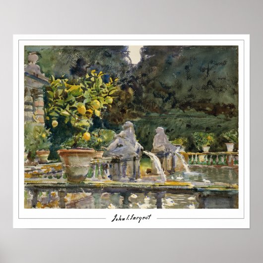 John Singer Sargent Zedign Art Poster #20 (Voorkant)