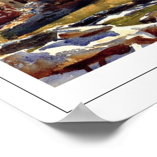 John Singer Sargent Zedign Art Poster #60-2 (Hoek)