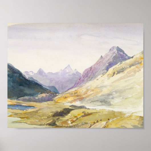 John Singer Sargent - Zwitserland 1869 Sketchbook Poster (Voorkant)