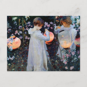 John Singer Sargent's anjer, Lily, Lily, Roos Briefkaart