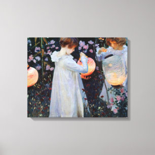 John Singer Sargent's anjer, Lily, Lily, Roos Canvas Afdruk