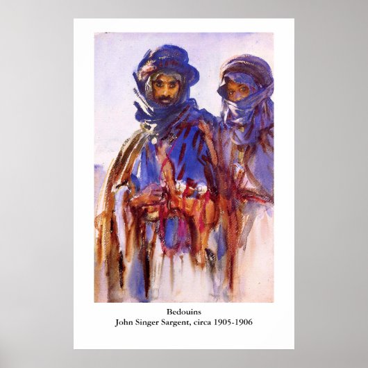 John Singer Sargent's Bedouins Poster (Voorkant)