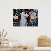 John Singer Sargent's Carnation, Lily, Lily, Rose Poster (Keuken)
