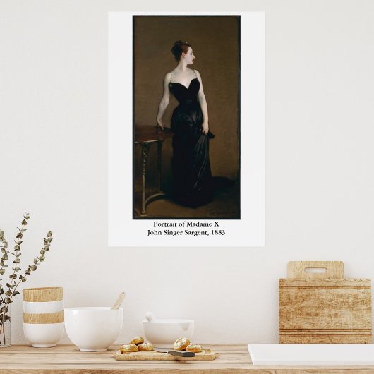 John Singer Sargent's Portrait of Madame X Poster (Keuken)