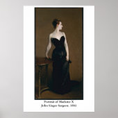 John Singer Sargent's Portrait of Madame X Poster (Voorkant)