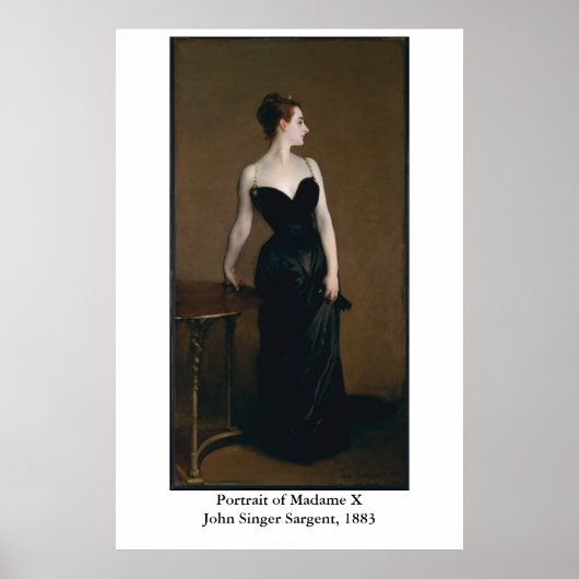 John Singer Sargent's Portrait of Madame X Poster (Voorkant)