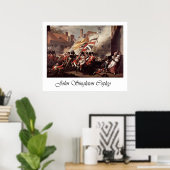 John Singleton Copley Battle of Jersey Poster (Thuiskantoor)