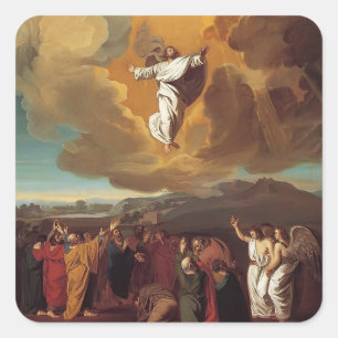 John Singleton Copley - De Hemelvaart Vierkante Sticker