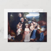 John Singleton Copley - Portret of Familie Copley Briefkaart (Voorkant / Achterkant)