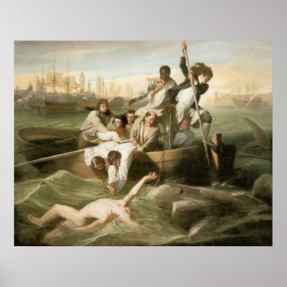 John Singleton Copley Watson en de haai Poster