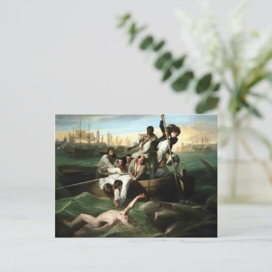 John Singleton Copley- Watson en Shark Briefkaart (Staand voorkant)
