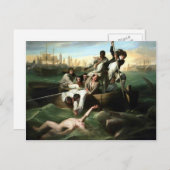John Singleton Copley- Watson en Shark Briefkaart (Voorkant / Achterkant)