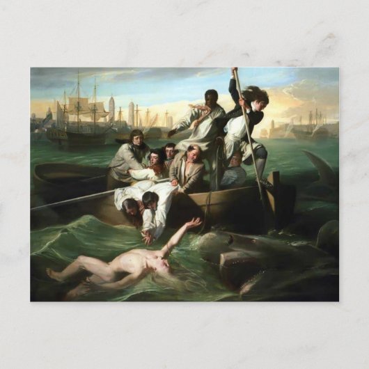 John Singleton Copley- Watson en Shark Briefkaart (Voorkant)