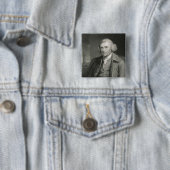 John Smeaton van 'Gallery of Portraits' Vierkante Button 5,1 Cm (In situ)