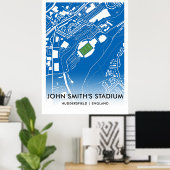 John Smith's Stadium Poster - de thuisbasis van Hu (Thuiskantoor)