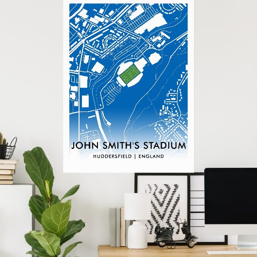 John Smith's Stadium Poster - de thuisbasis van Hu (Thuiskantoor)