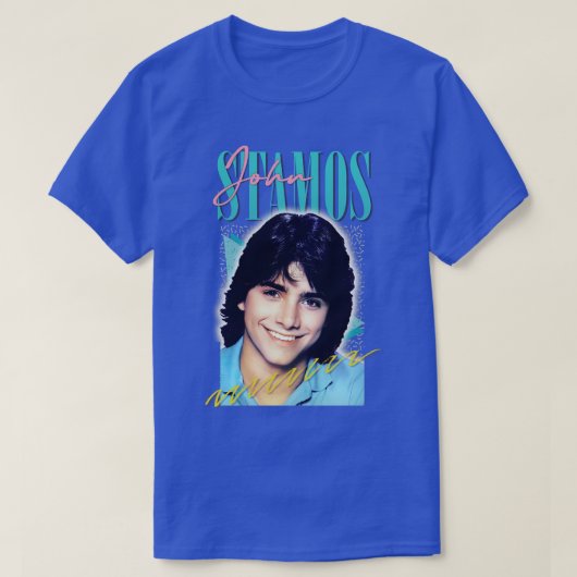 John Stamos esthetische retro fan kunst T-shirt (Design voorkant)