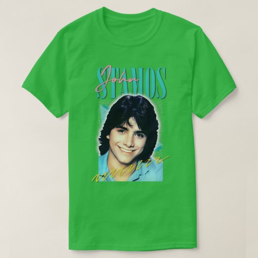 John Stamos esthetische retro fan kunst T-shirt (Design voorkant)