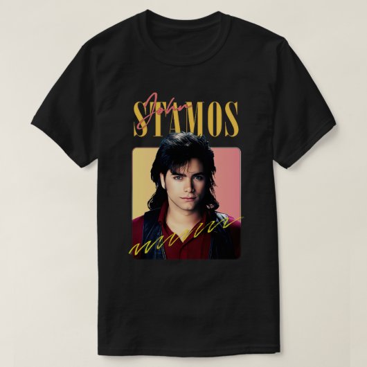 John Stamos jaren '80 esthetisch ontwerp T-shirt (Design voorkant)