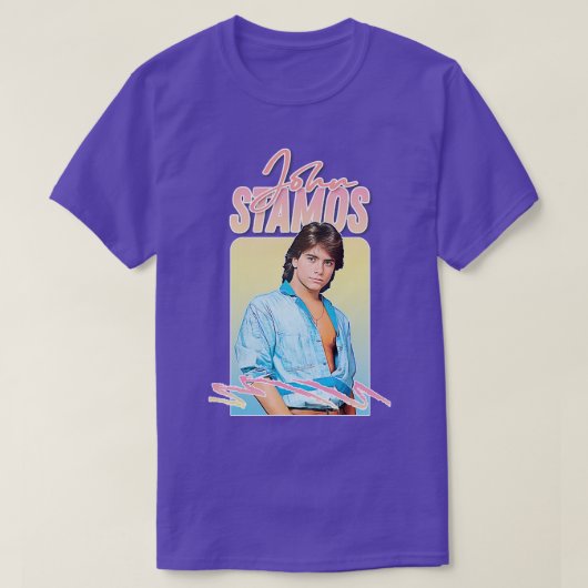 John Stamos jaren '80 esthetisch T-shirt (Design voorkant)