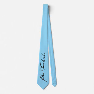John Steinbeck-handtekening das - Blauw