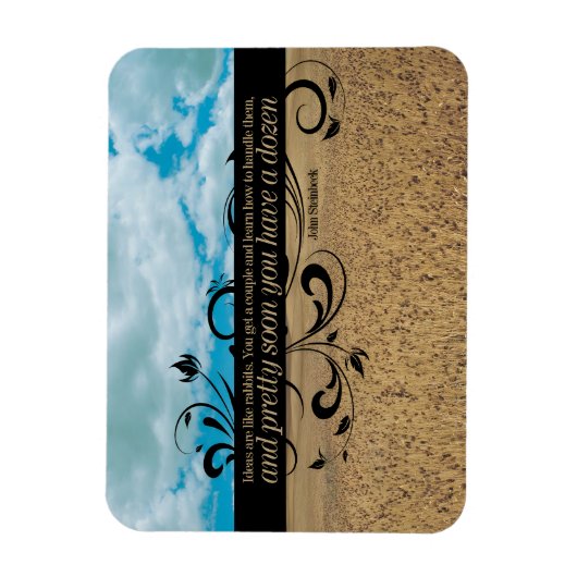 John Steinbeck Inspirerend Quote "Ideeën" Flexi Magneet (Verticaal)