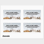 John Steinbeck Inspirerend Quote "Ideeën" Rechthoekige Sticker (Vel)