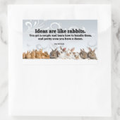 John Steinbeck Inspirerend Quote "Ideeën" Rechthoekige Sticker (Tas)