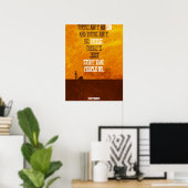 John Steinbeck Quote Minimalistisch Poster (Thuiskantoor)