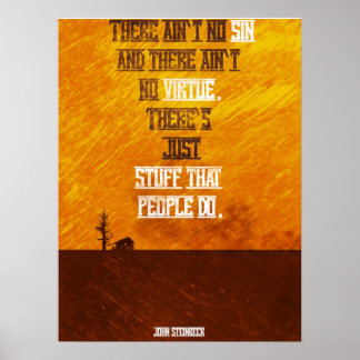 John Steinbeck Quote Minimalistisch Poster