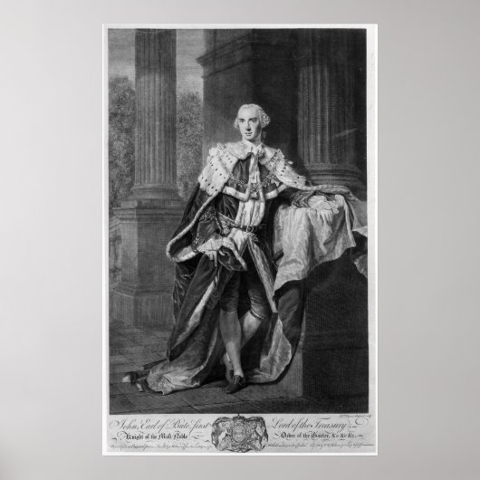 John Stuart, 3rd Earl of Bute, 1763 Poster (Voorkant)