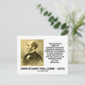 John Stuart Mill Dogmatic Religion Morality Quote Briefkaart (Staand voorkant)