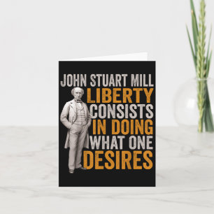 John Stuart Mill Filosoof Quote Filosofie Stud Kaart