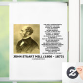 John Stuart Mill Freedom Nastreven van een goede e Raamsticker (Huis)
