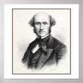 John Stuart Mill Portrait Poster (Voorkant)
