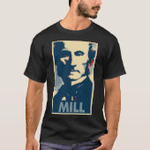 John Stuart Mill Poster Political Parody T-shirt (Voorkant)