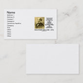 John Stuart Mill Stupid Conservative Quote Visitekaartje (Voorkant / Achterkant)