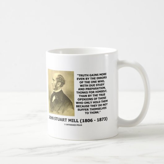 John Stuart Mill Truth verzamelt meer offerte Koffiemok (Rechts)