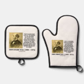 John Stuart Mill Truth verzamelt meer offerte Ovenwant & Pannenlap Set (Voorkant)