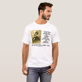 John Stuart Mills Stupid People Conservative Quote T-shirt (Voorkant volledig)