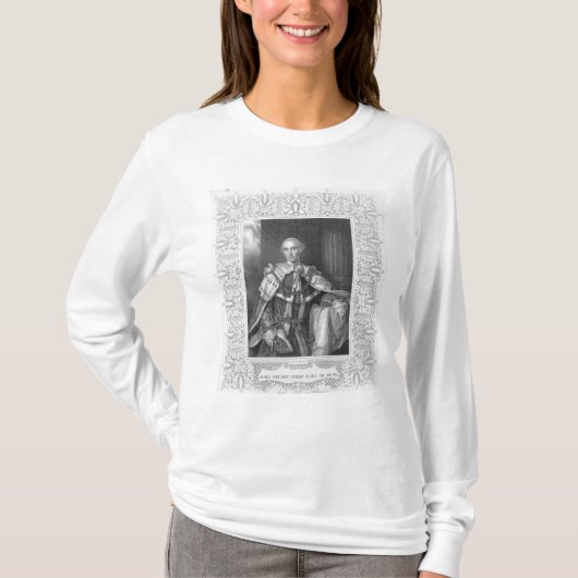 John Stuart, Third Earl of Bute, gegraveerd T-shirt (Voorkant)